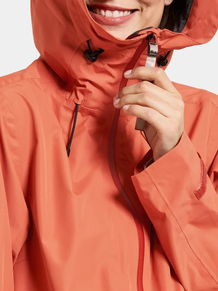 Women Nadja Parka Long Brique Red Didriksons Spring Jackets