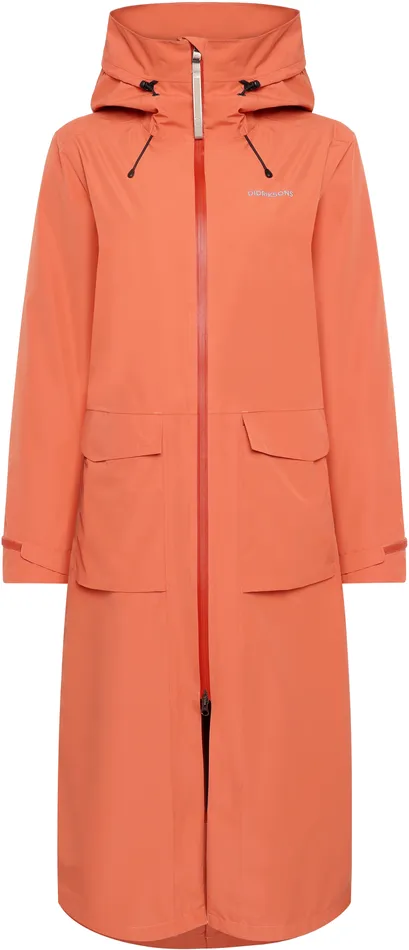 Women Nadja Parka Long Brique Red Didriksons Spring Jackets