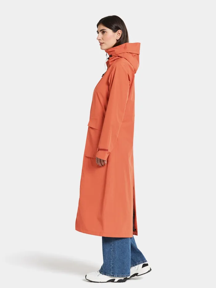 Women Nadja Parka Long Brique Red Didriksons Spring Jackets