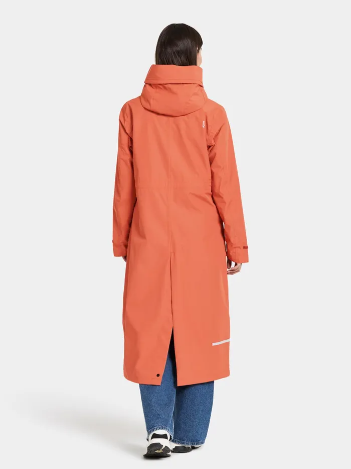 Women Nadja Parka Long Brique Red Didriksons Spring Jackets
