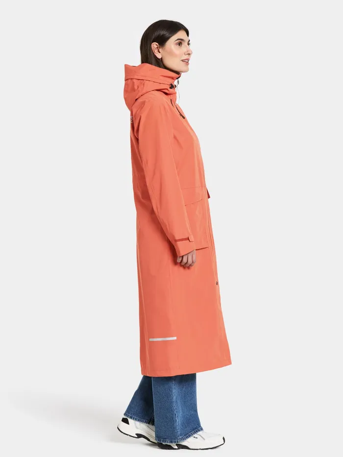 Women Nadja Parka Long Brique Red Didriksons Spring Jackets