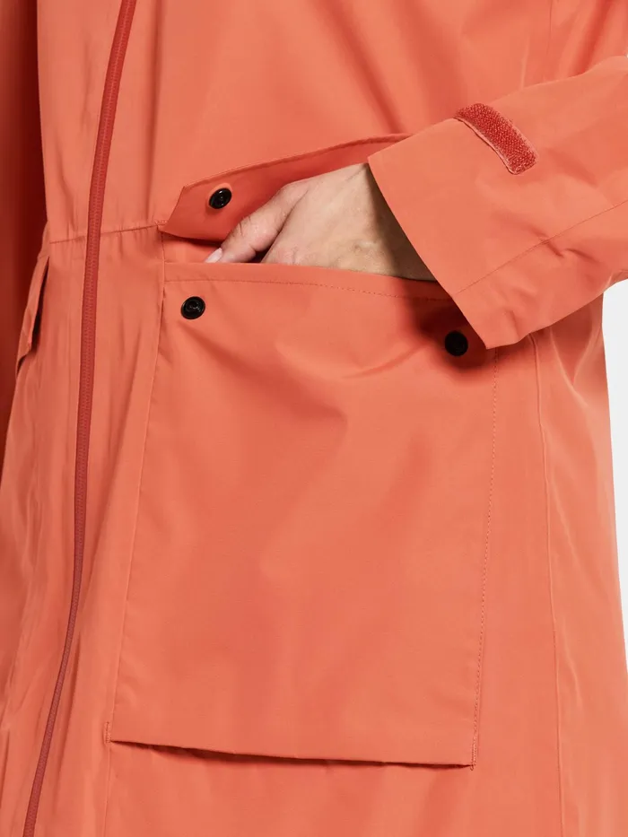 Women Nadja Parka Long Brique Red Didriksons Spring Jackets