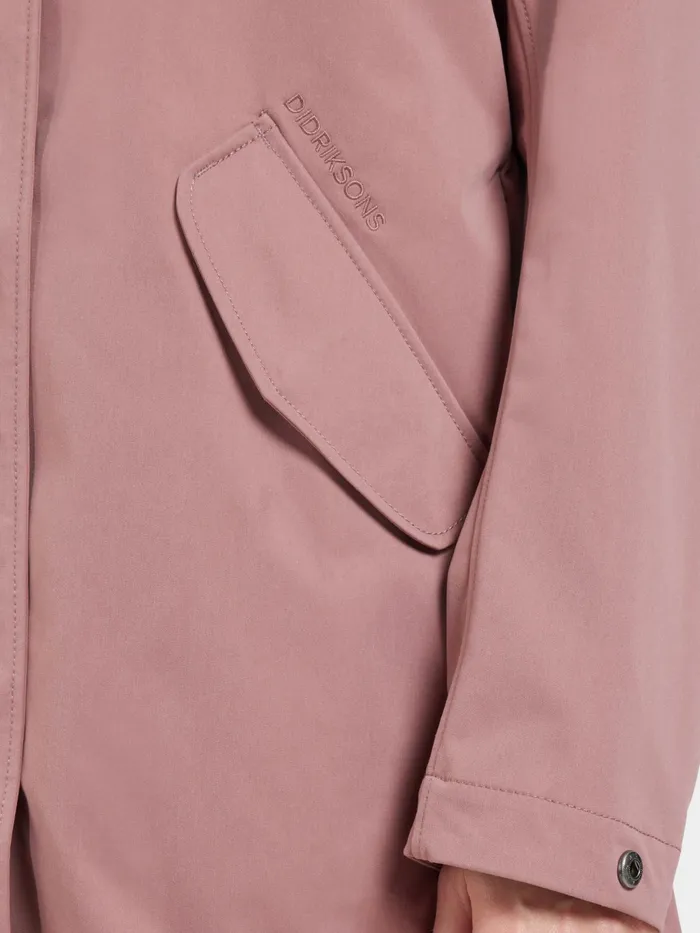 Women Naomi Parka Faded Wine Didriksons Spring Jackets