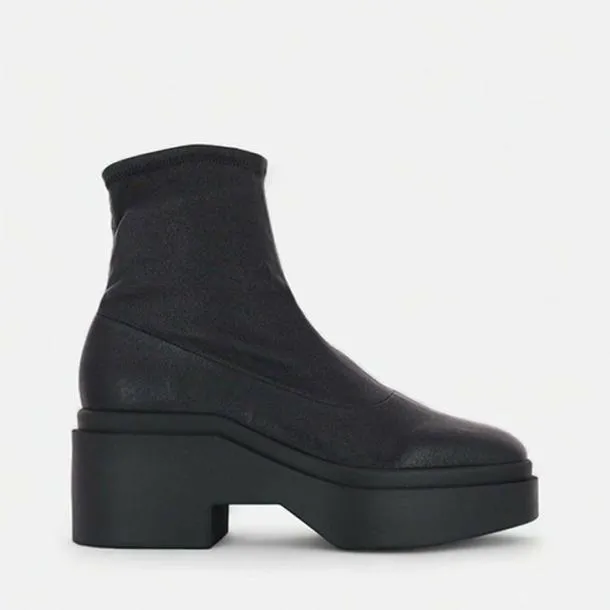 Women NELLE Stretch Black Clergerie Ankle Boots