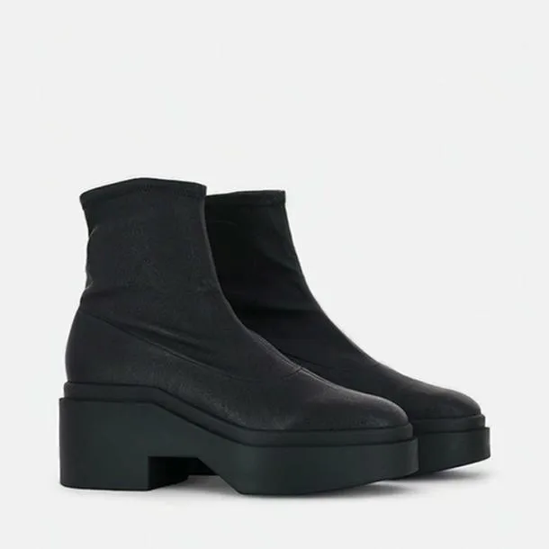 Women NELLE Stretch Black Clergerie Ankle Boots