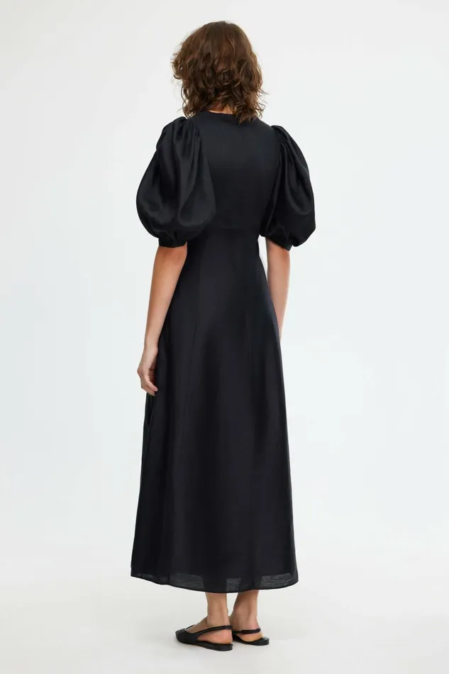 Women NEWNHAM MIDI DRESS Black Acler Sale