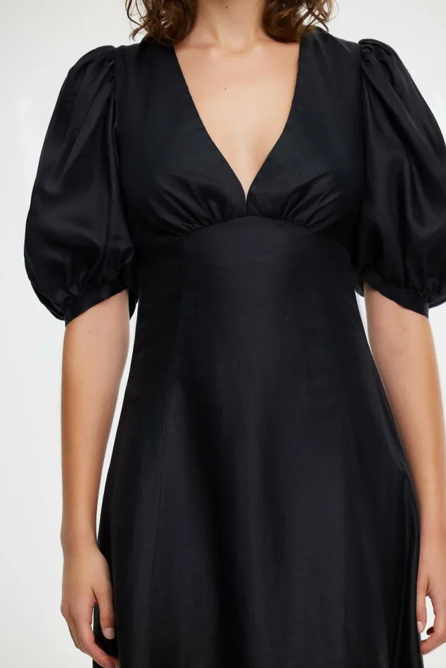 Women NEWNHAM MIDI DRESS Black Acler Sale