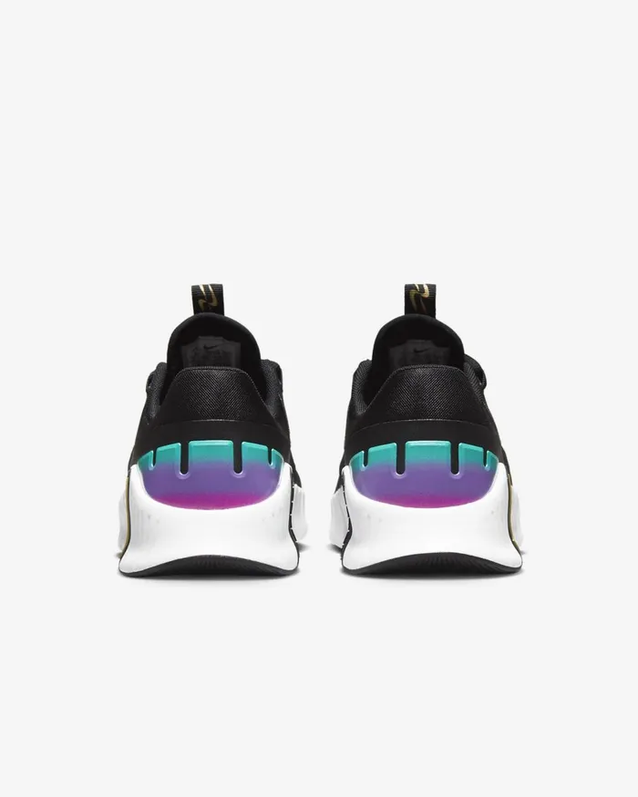 Women Nike All Shoes Free Metcon 5 Premium Blackwhitefireberrymetallic Gold