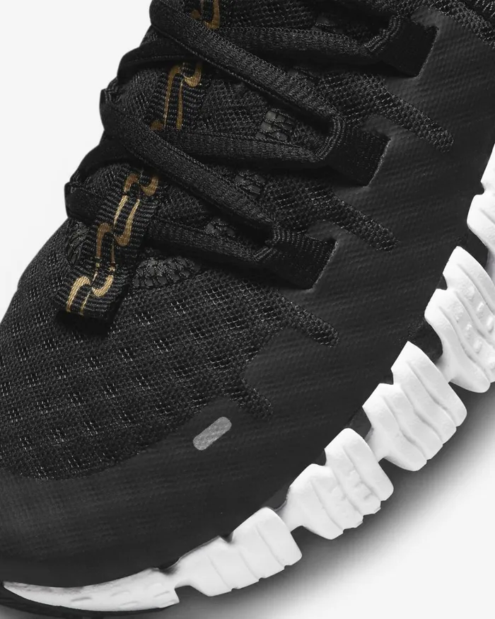 Women Nike All Shoes Free Metcon 5 Premium Blackwhitefireberrymetallic Gold
