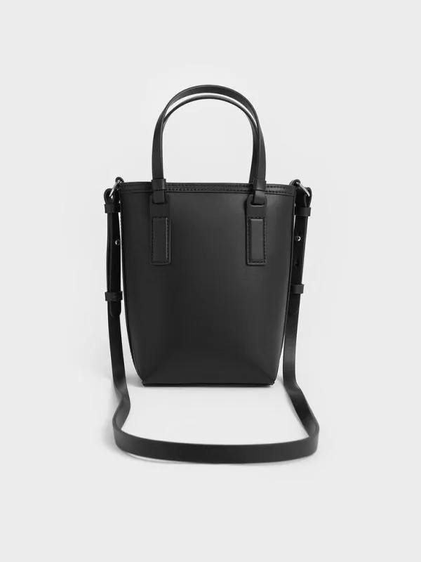 Women Noelle Elongated Tote 8211 Noir CHARLES and KEITH Tote Bags