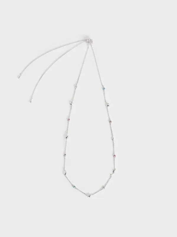 Women Oceana Crystal Necklace 8211 Silver CHARLES and KEITH Necklaces Women Oceana Crystal Necklace 8211 Silver CHARLES and KEITH Necklaces