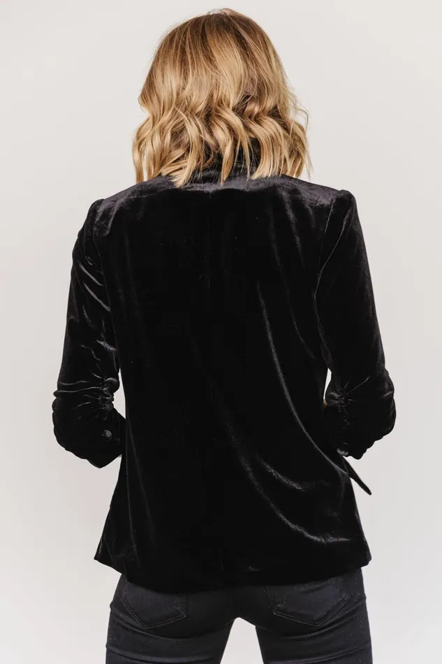 Women Outerwear Baltic Born Brinton Velvet Blazer Black Women Outerwear Baltic Born Brinton Velvet Blazer Black