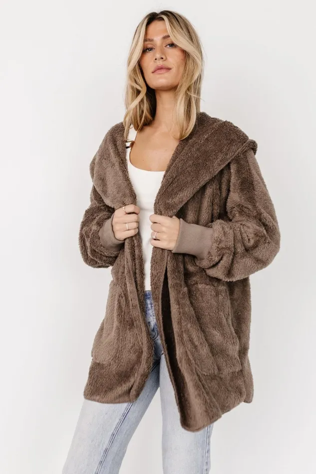 Women Outerwear Baltic Born Melrose Teddy Jacket Brown