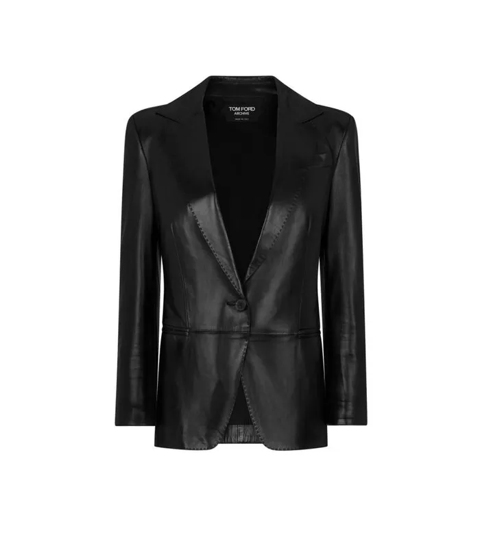 Women Outerwear Tom Ford New Plonge Single Breasted Jacket Black