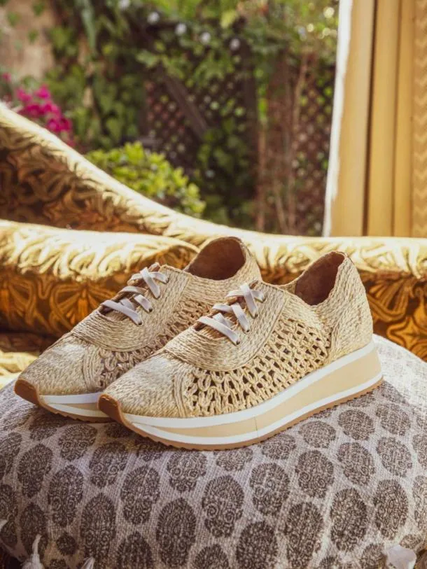 Women OZAN Braided Beige Clergerie Sneakers
