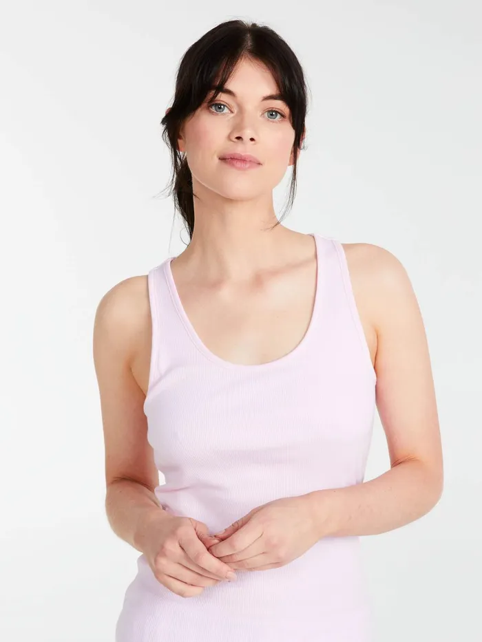 Women PA Classic Tank With Shelf Bra Navy Peter Alexander Classic Tops