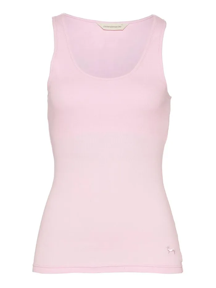 Women PA Classic Tank With Shelf Bra Navy Peter Alexander Classic Tops