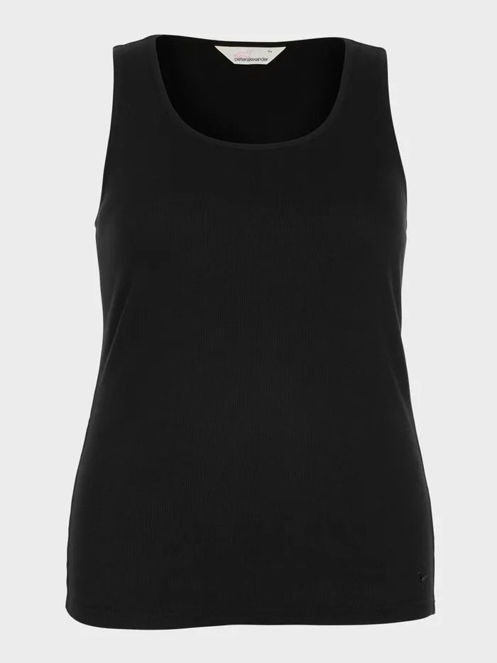 Women PA Plus Classic Tank With Shelf Bra Grey Marle Peter Alexander Classic Tops