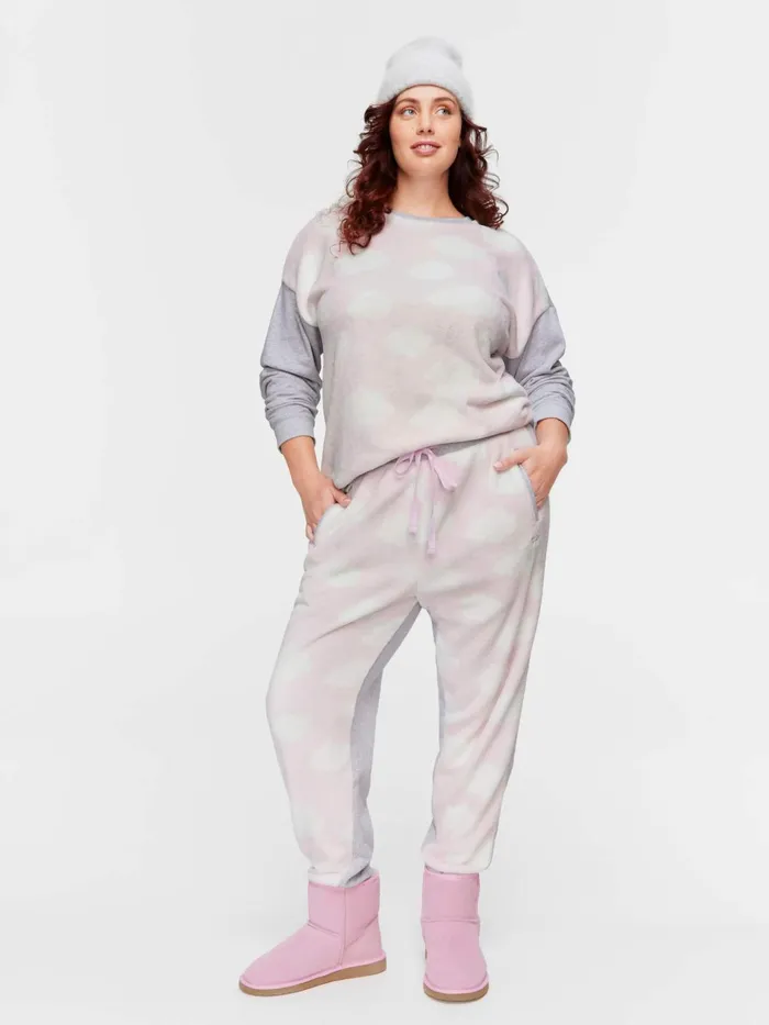 Women PA Plus Cloud Cuddle Fleece Track Pj Pant Multi Peter Alexander Pants