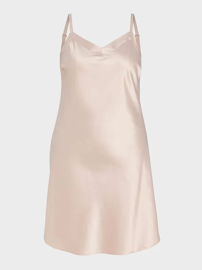 Women PA Plus Nude Satin Slip Nude Peter Alexander Satin