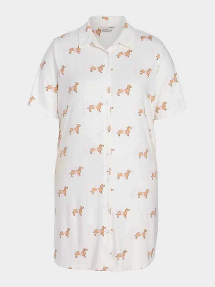 Women PA Plus Penny Short Sleeve Plush Nightshirt Multi Peter Alexander Nighties