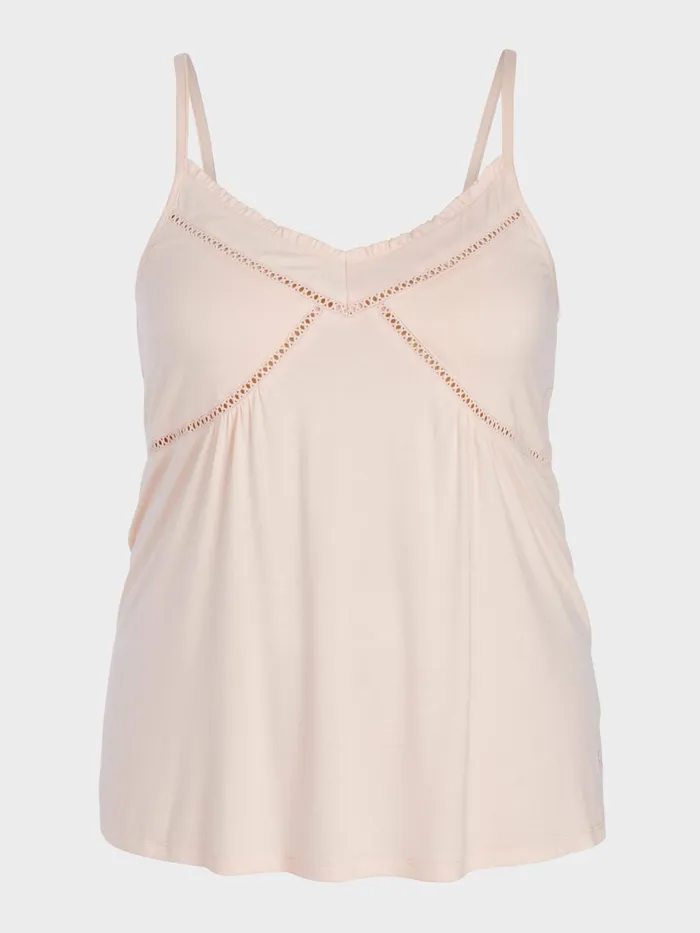 Women PA Plus Soft Pink Bamboo Jersey Tank Pink Peter Alexander Tops