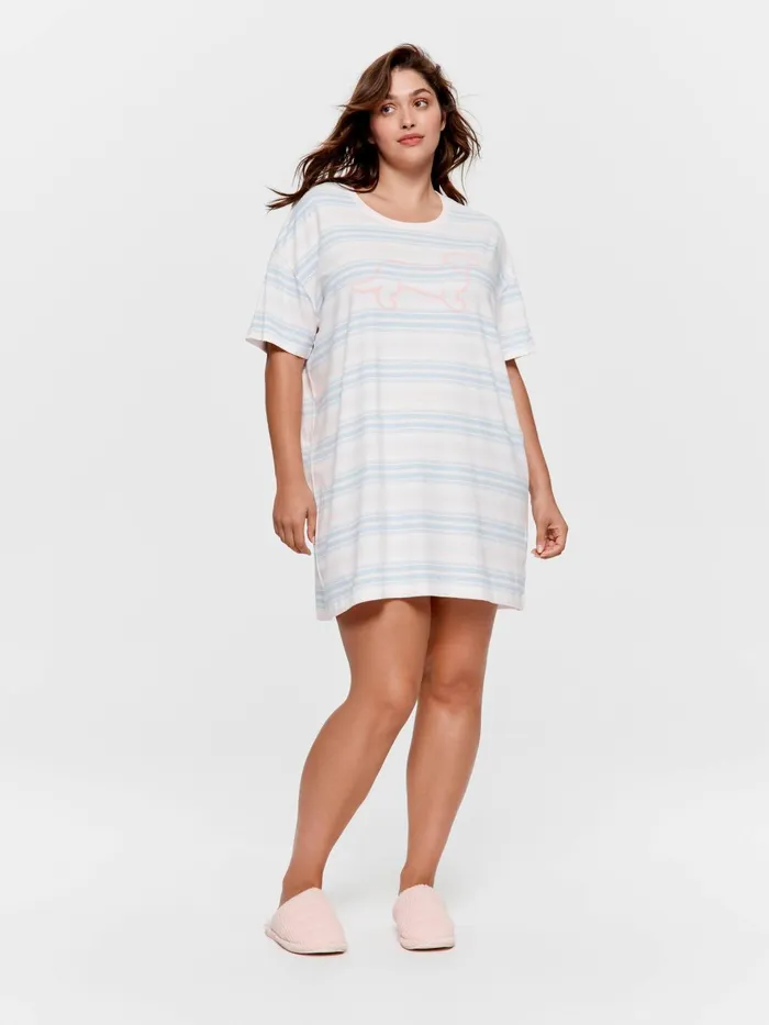 Women PA Plus Stripe Sleep Tee Multi Peter Alexander Nighties