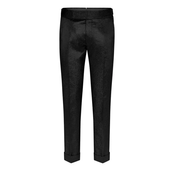 Women Pants and Shorts Tom Ford Iridescent Sable039 Tailored Pants Black