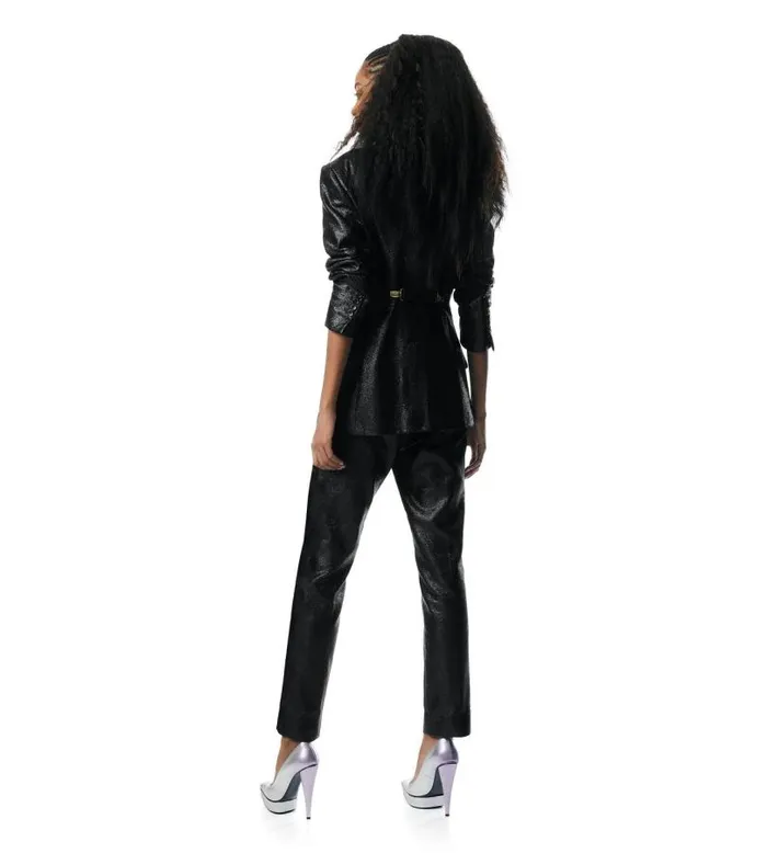 Women Pants and Shorts Tom Ford Iridescent Sable039 Tailored Pants Black
