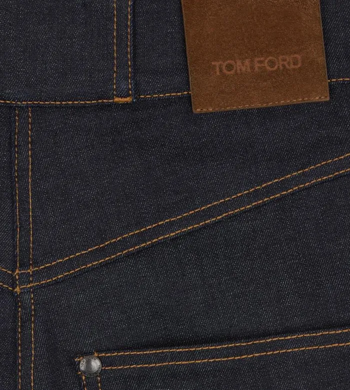 Women Pants and Shorts Tom Ford Lightweight Denim Wide Leg Pants Dark Indigo Women Pants and Shorts Tom Ford Lightweight Denim Wide Leg Pants Dark Indigo