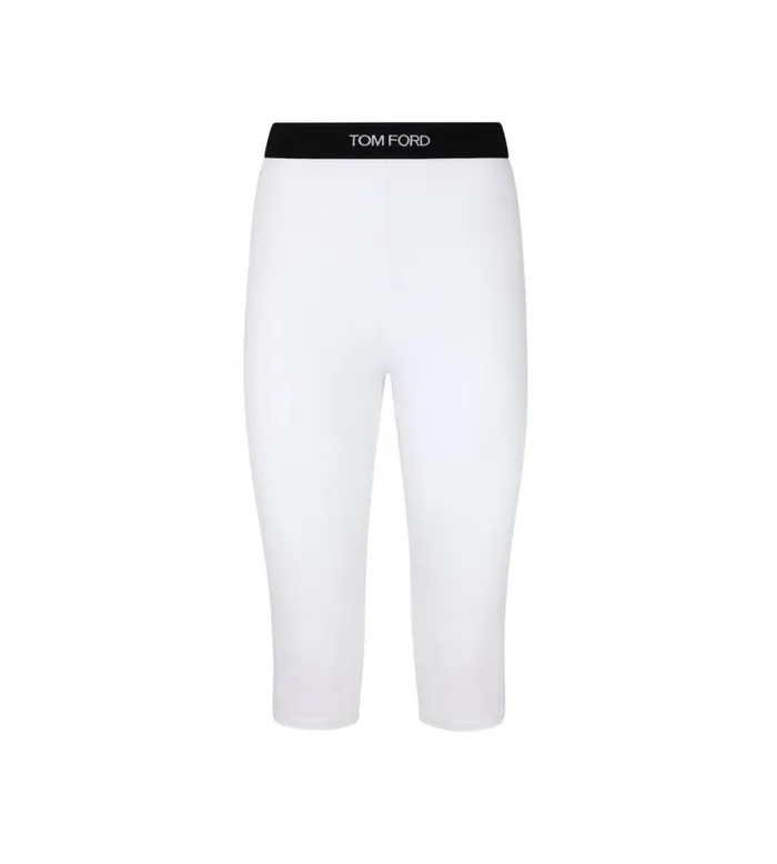 Women Pants and Shorts Tom Ford Modal Yoga Pant White