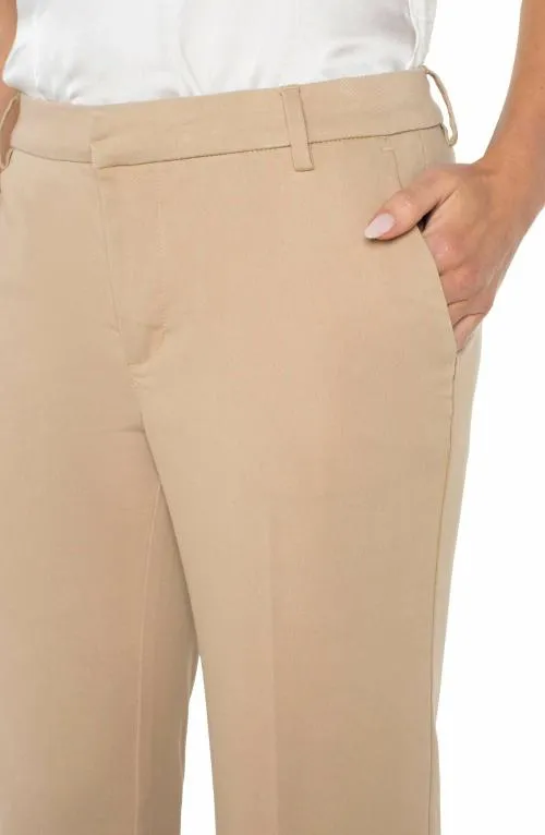 Women Pants Liverpool Los Angeles Kelsey Wide Leg Trouser Sand Dune