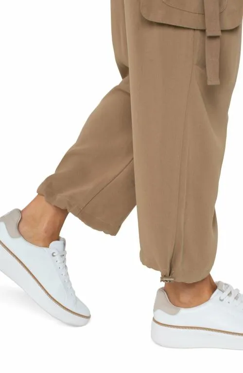 Women Pants Liverpool Los Angeles Pullon Parachute Cargo Pants Palo Santo