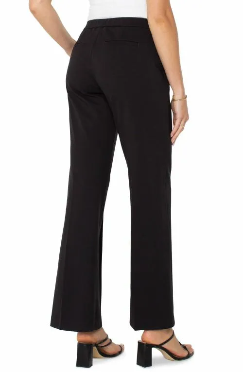 Women Pants Liverpool Los Angeles Wide Leg Pullon Trouser Black