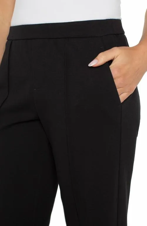 Women Pants Liverpool Los Angeles Wide Leg Pullon Trouser Black
