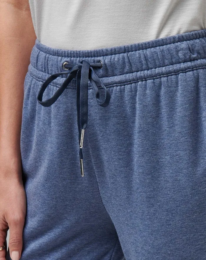 Women Pants TravisMathew CLOUD FLEECE JOGGER Heather Navy