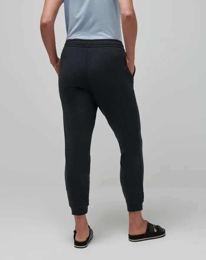 Women Pants TravisMathew USC CLOUD TIE JOGGER Heather Black