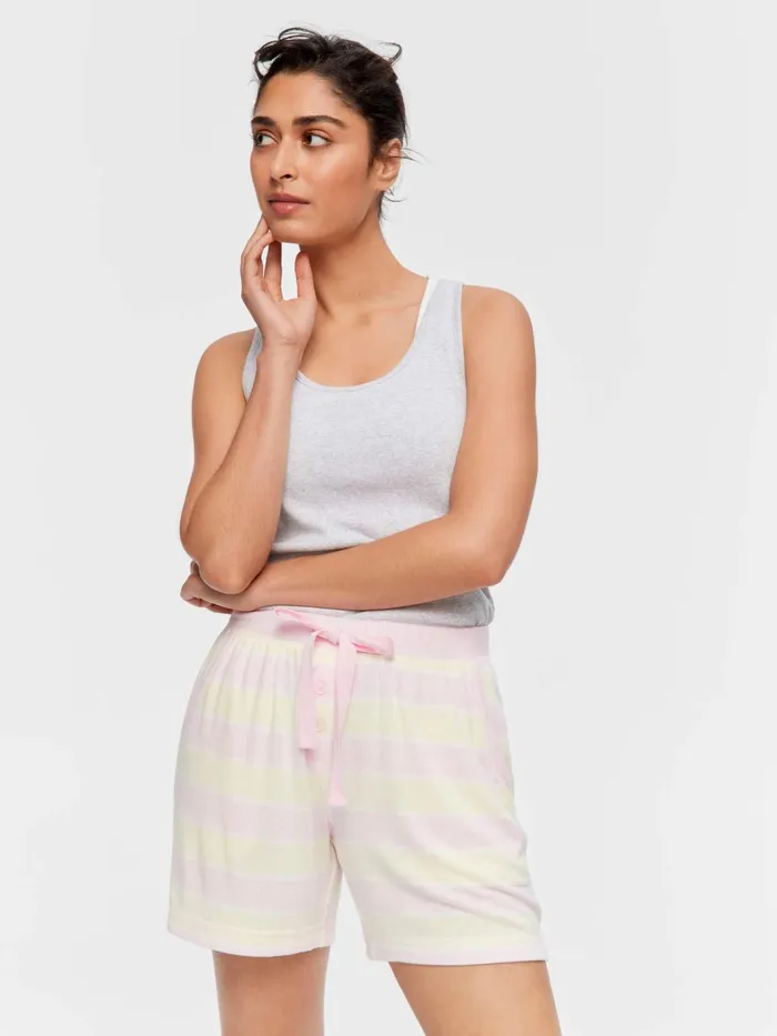 Women Pastel Fuzzy Long Short Multi Peter Alexander Shorts