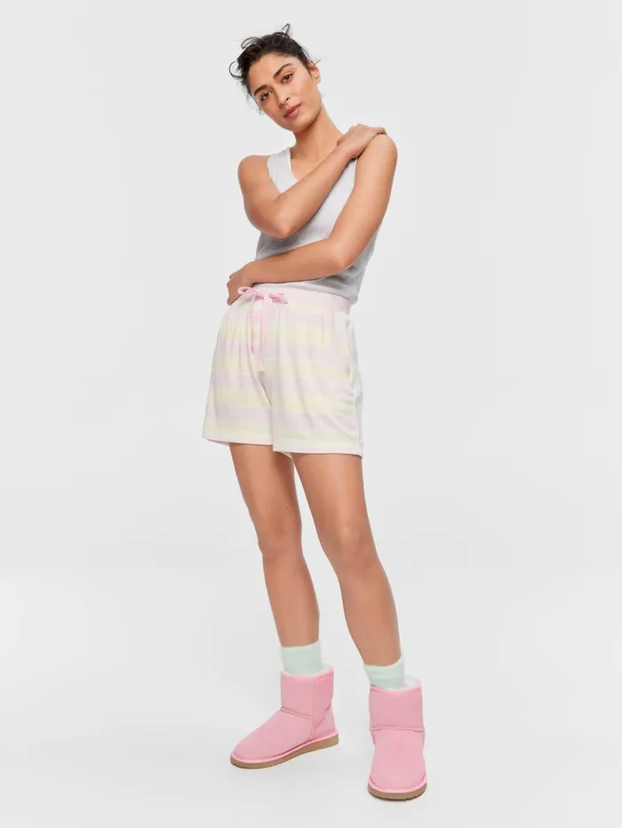 Women Pastel Fuzzy Long Short Multi Peter Alexander Shorts