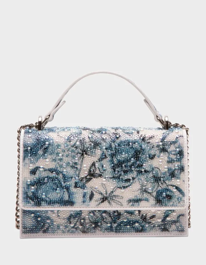 Women PEARL TOILE CONVERTIBLE BAG BLUEMULTI Betsey Johnson