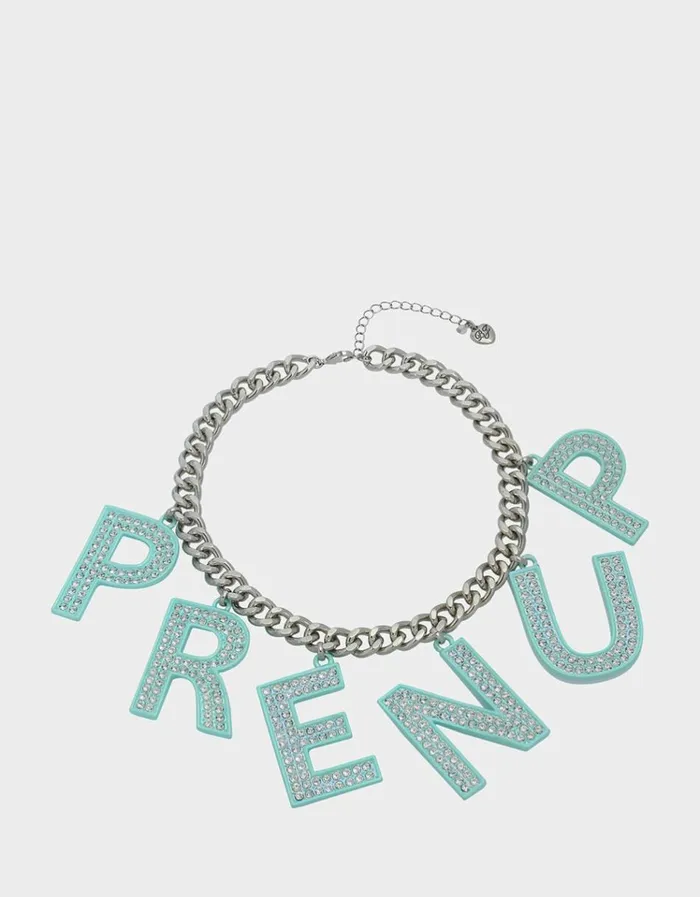 Women PRENUP FRONTAL NECKLACE CRYSTAL Betsey Johnson