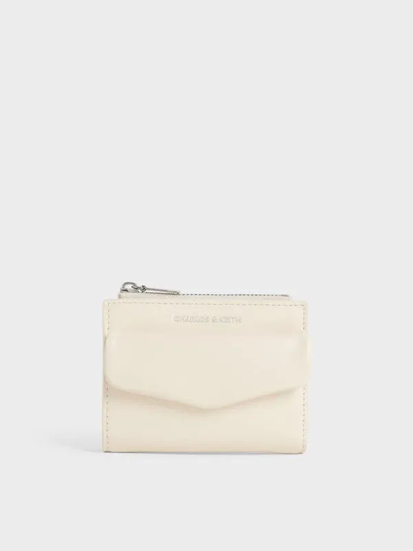 Women Rachel FrontPocket TopZip Wallet 8211 Cream CHARLES and KEITH Small Wallets Women Rachel FrontPocket TopZip Wallet 8211 Cream CHARLES and KEITH Small Wallets