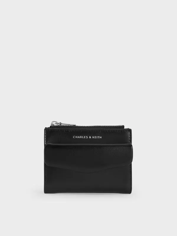 Women Rachel FrontPocket TopZip Wallet 8211 Noir CHARLES and KEITH Small Wallets Women Rachel FrontPocket TopZip Wallet 8211 Noir CHARLES and KEITH Small Wallets
