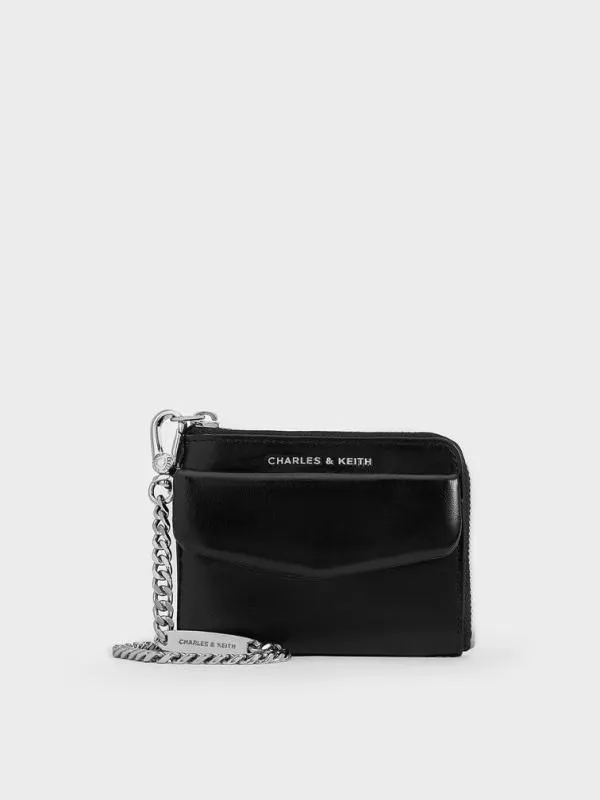 Women Rachel FrontPocket ZipAround Wallet 8211 Noir CHARLES and KEITH Card Holders Women Rachel FrontPocket ZipAround Wallet 8211 Noir CHARLES and KEITH Card Holders