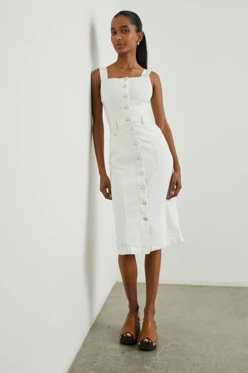 Women Rails Denim Malibu Dress Vintage Ecru
