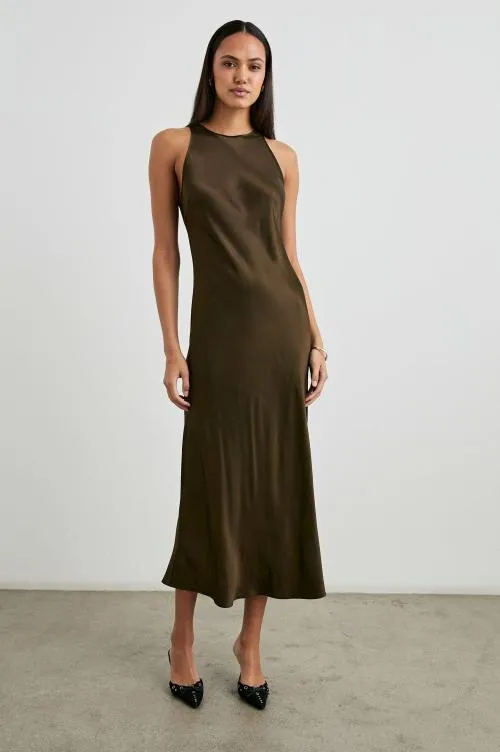 Women Rails Dresses and Rompers Solene Dress Dark Moss