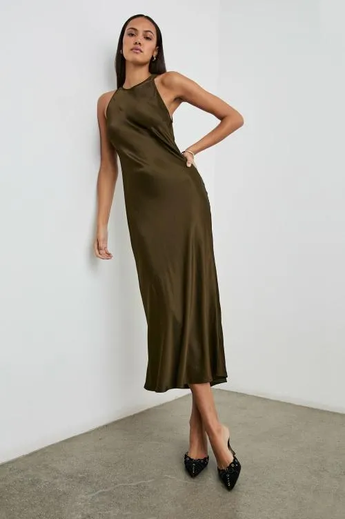Women Rails Dresses and Rompers Solene Dress Dark Moss