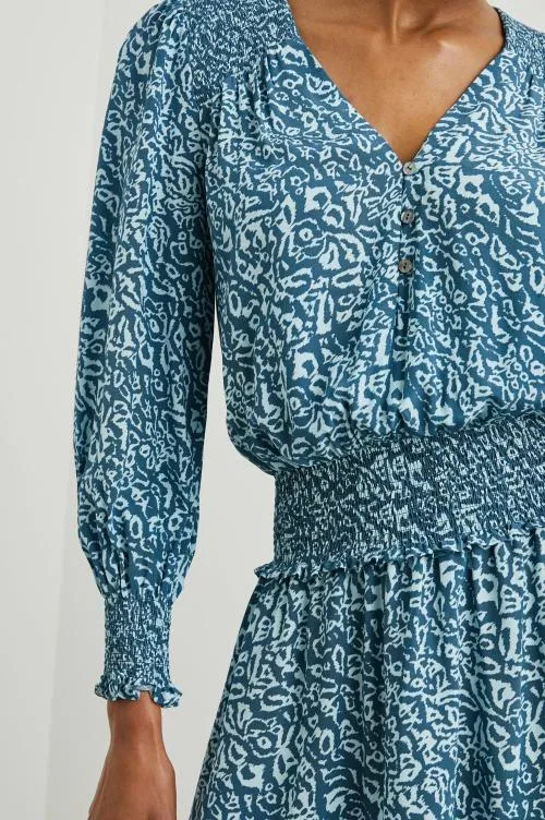 Women Rails Dresses and Rompers Zana Dress Blue Havana Women Rails Dresses and Rompers Zana Dress Blue Havana
