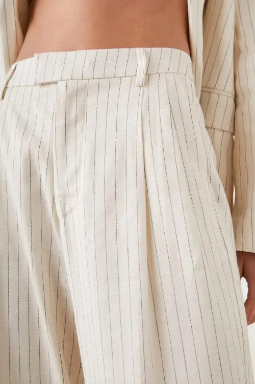 Women Rails Pants and Shorts Marnie Pant Ivory Pinstripe