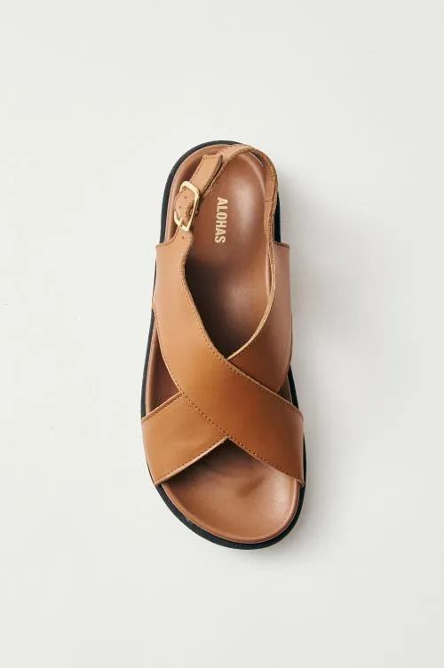 Women Rails Shoes and Accessories Alohas Nico Sandal Tan Leather